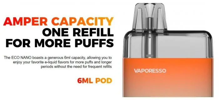 Vaporesso ECO Nano Pod elektronická cigareta 1000mAh Midnight Black 