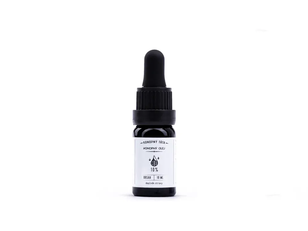 Konopný Táta CBD konopný olej 10% 10ml