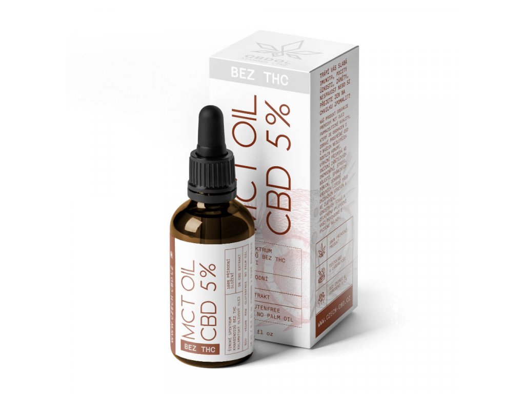 CBD Kokosový olej 5%, 10 ml