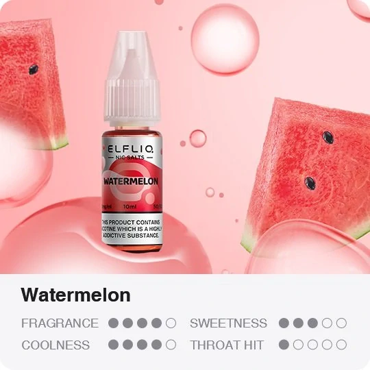 Liquid ELFLIQ Nic SALT Watermelon 10ml - 10mg 