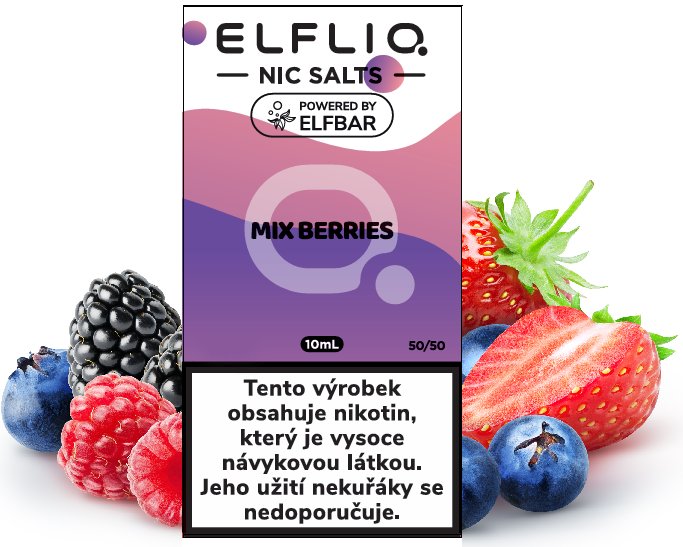 Liquid ELFLIQ Nic SALT Mixed Berries 10ml - 10mg
