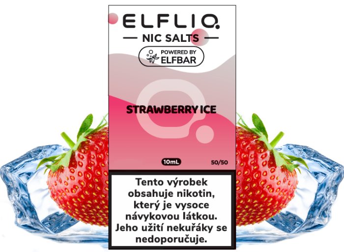 Liquid ELFLIQ Nic SALT Strawberry Ice 10ml - 10mg