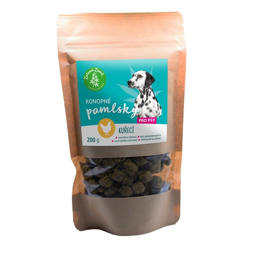 Konopné pamlsky pro psy, příchuť kuřecí 200 g