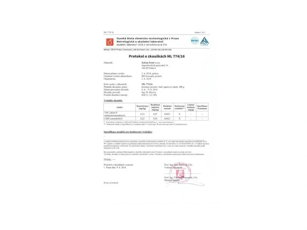 Konopný protein BIO 125 g