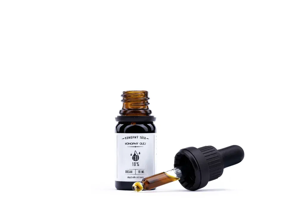 Konopný Táta CBD konopný olej 10% 10ml