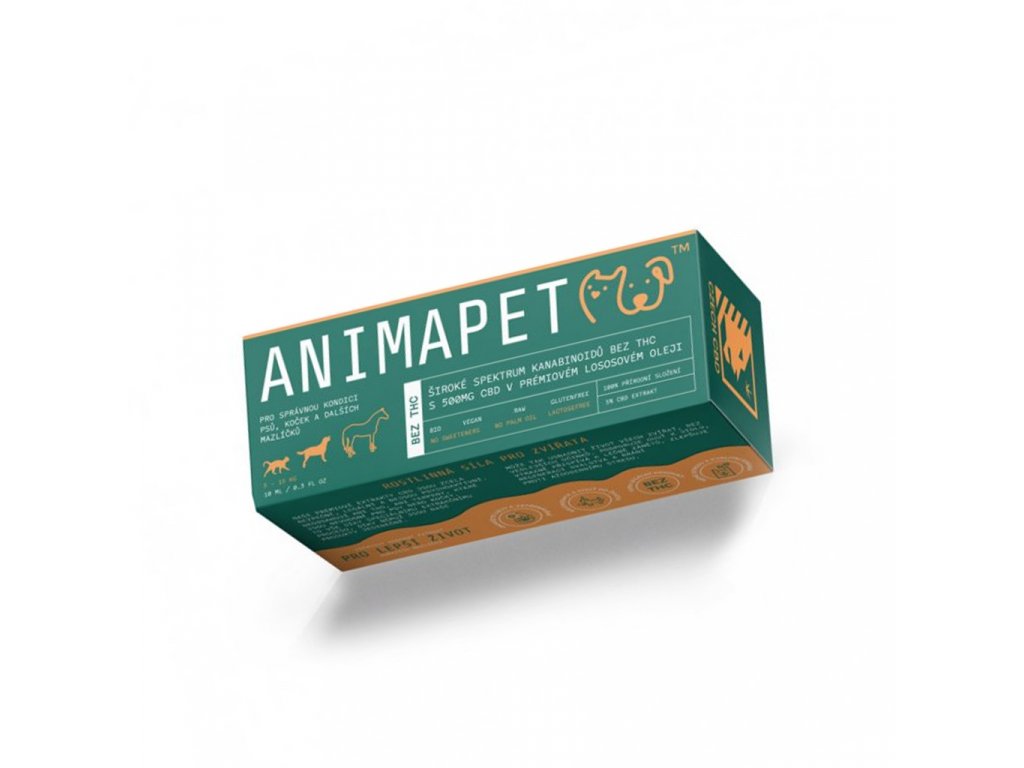 CBD Animapet lososový olej 5% pro psy, 10 ml