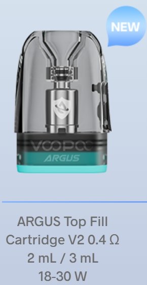 VOOPOO ARGUS G3 elektronická cigareta 1500mAh Space Grey 