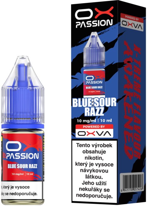 Liquid OXVA OX PASSION Salts Blue Sour Razz 10ml - 10mg