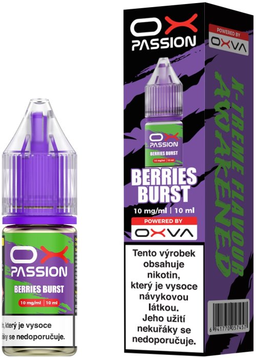 Liquid OXVA OX PASSION Salts Berries Burst 10ml - 10mg