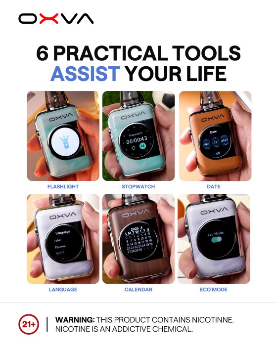 OXVA Xlim SQ Pro 2 elektronická cigareta 1600mAh Blue Shadow