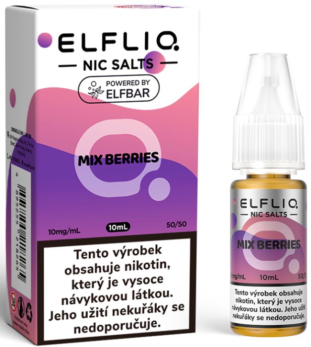 Liquid ELFLIQ Nic SALT Mixed Berries 10ml - 10mg