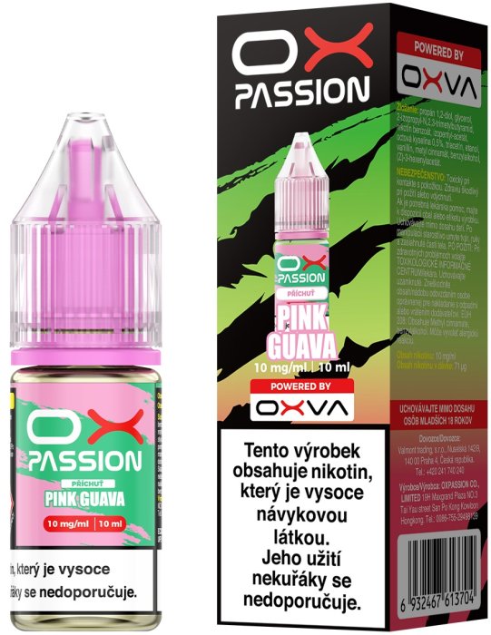 Liquid OXVA OX PASSION Salts Pink Guava 10ml - 10mg
