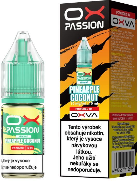 Liquid OXVA OX PASSION Salts Pineapple Coconut 10ml - 10mg