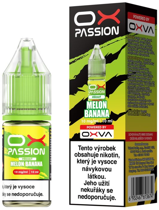 Liquid OXVA OX PASSION Salts Melon Banana 10ml - 10mg