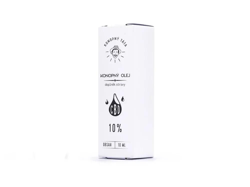 Konopný Táta CBD konopný olej 10% 10ml