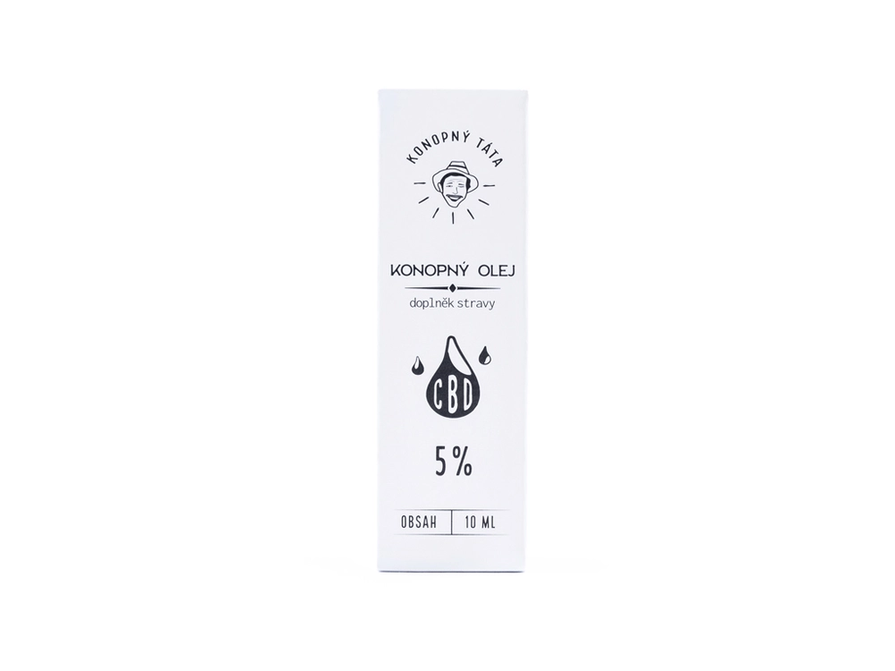 Konopný Táta CBD konopný olej 5% 10ml 