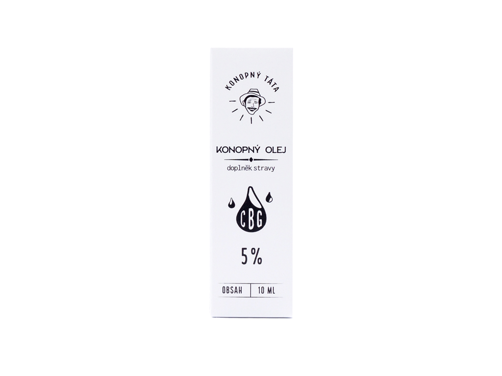 Konopný Táta CBG konopný olej 5% 10ml