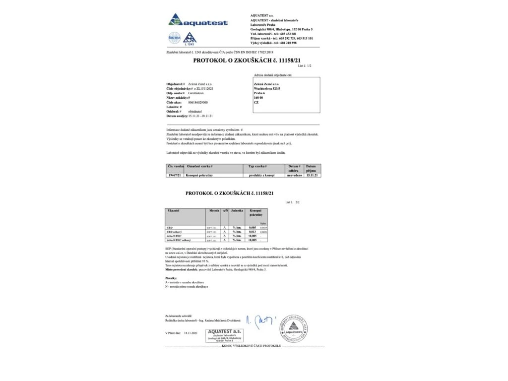 Konopné pokrutiny 1 kg