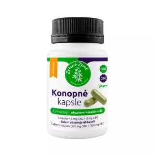 Konopné kapsle CBD+CBG 60 ks