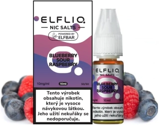 Liquid ELFLIQ Nic SALT Blueberry Sour Raspberry 10ml - 10mg 
