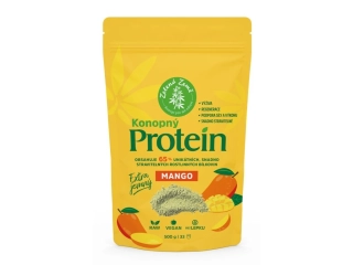 Konopný protein EXTRA jemný (65% bílkovin) s mangem, 500g